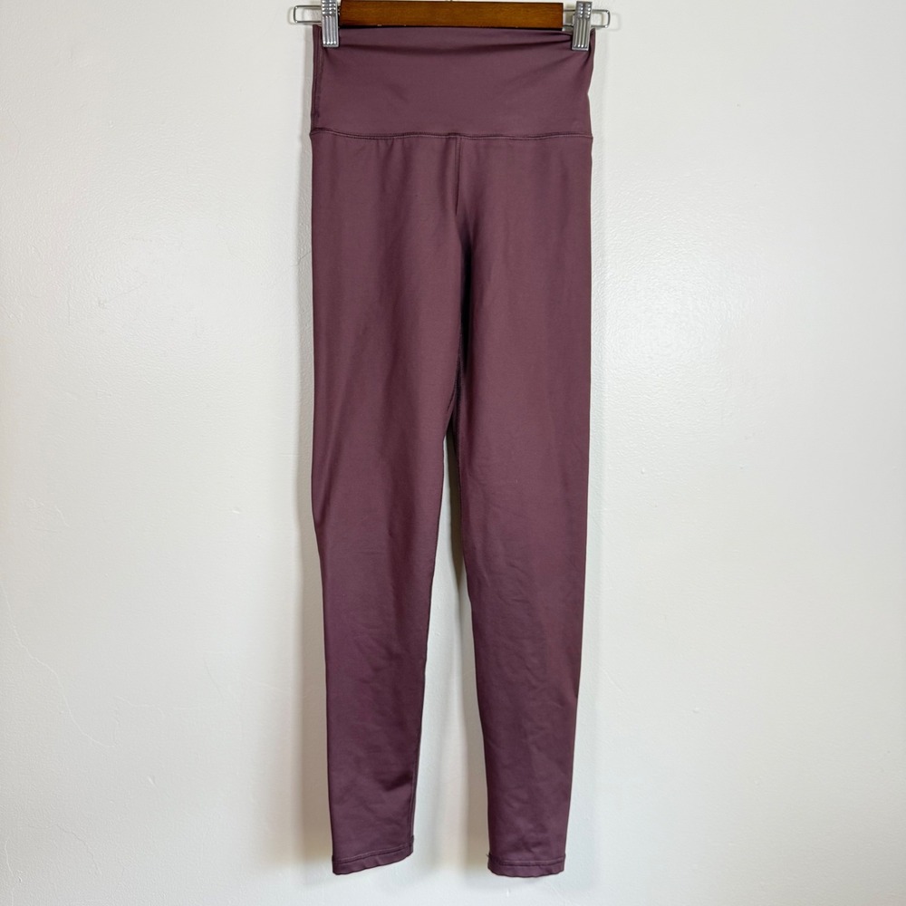 Aerie Chill Play Move High Waisted Active Leggings Size Small Mauve Plum